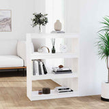Vidaxl boekenkast kamerscherm 80x30x103,5 cm massief grenenhout wit