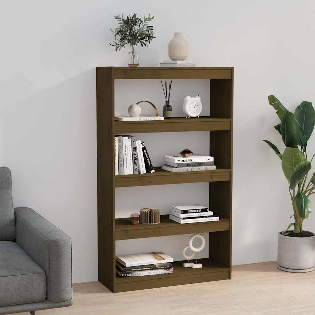 Vidaxl boekenkast kamerscherm 80x30x135,5 cm grenenhout honingbruin