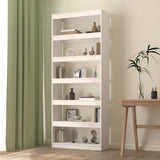 Vidaxl boekenkast kamerscherm 80x30x199,5 cm massief grenenhout wit