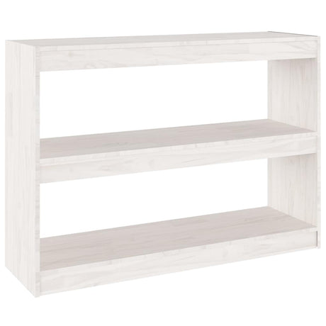 Vidaxl boekenkast kamerscherm 100x30x71,5 cm grenenhout wit