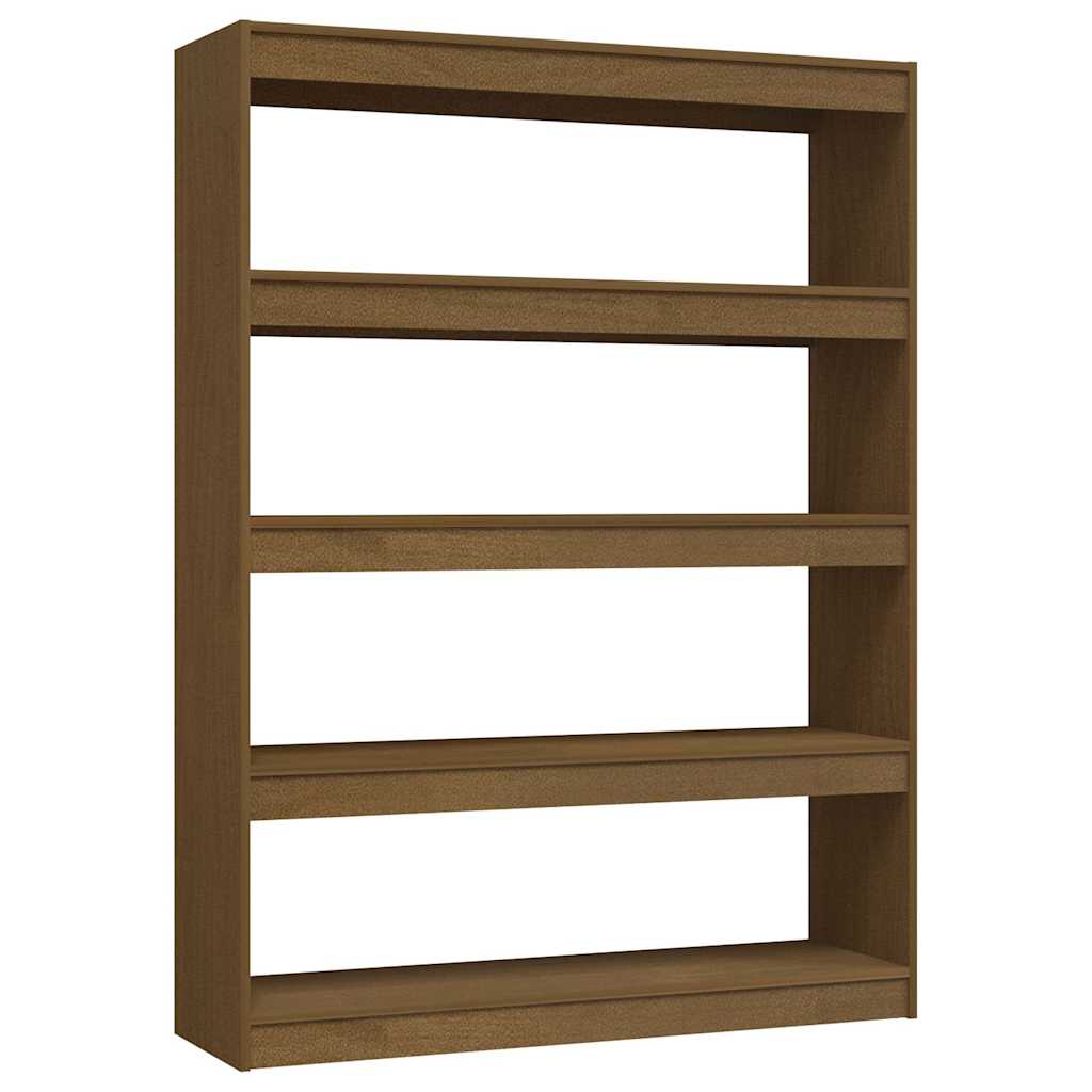 Vidaxl boekenkast kamerscherm 100x30x135,5 cm grenenhout honingbruin