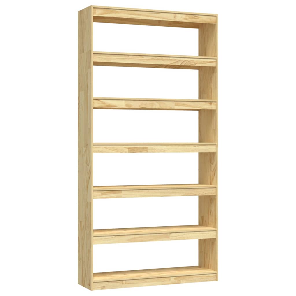 Vidaxl boekenkast kamerscherm 100x30x200 cm massief grenenhout