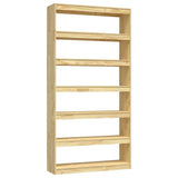Vidaxl boekenkast kamerscherm 100x30x200 cm massief grenenhout