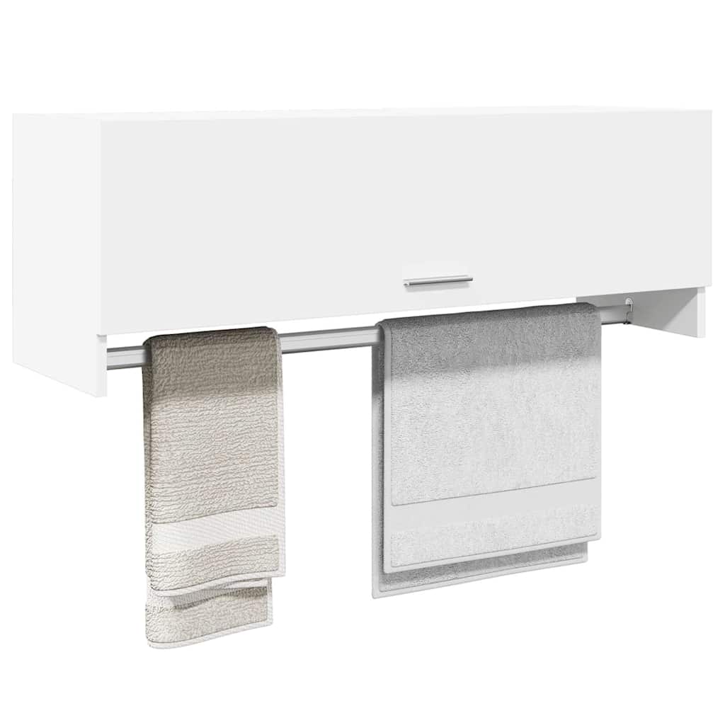 Vidaxl kledingkast 100x32,5x35 cm bewerkt hout wit