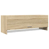Vidaxl kledingkast 100x32,5x35 cm bewerkt hout sonoma eikenkleurig