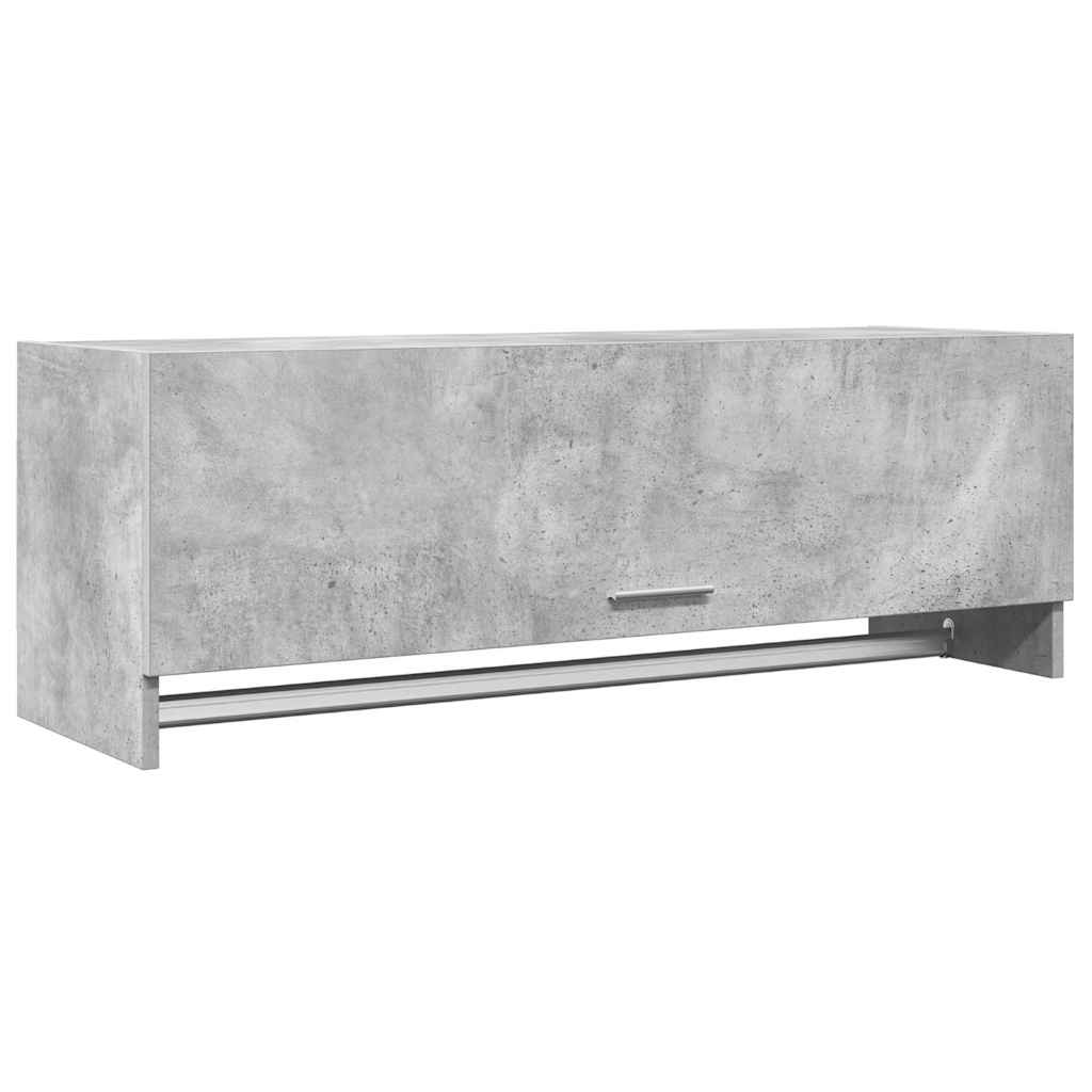 Vidaxl kledingkast 100x32,5x35 cm bewerkt hout betongrijs