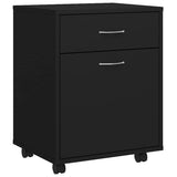 Vidaxl rolkast 45x38x54 cm bewerkt hout zwart