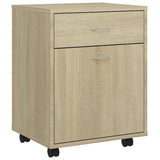 Vidaxl rolkast 45x38x54 cm bewerkt hout sonoma eikenkleurig