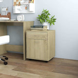 Vidaxl rolkast 45x38x54 cm bewerkt hout sonoma eikenkleurig