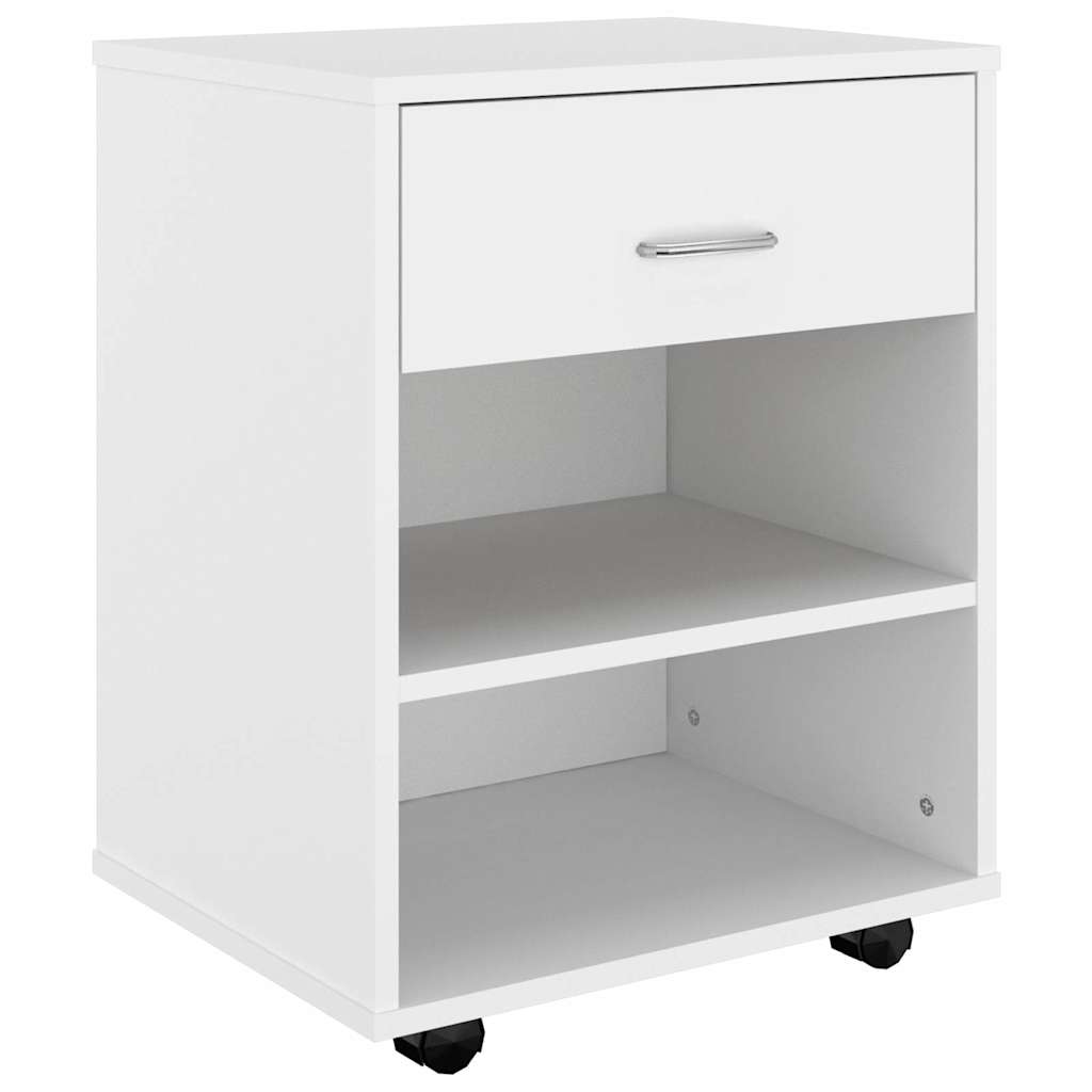 Vidaxl rolkast 46x36x59 cm bewerkt hout wit