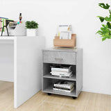 Vidaxl rolkast 46x36x59 cm bewerkt hout betongrijs