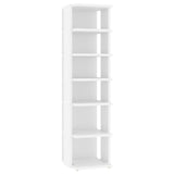 Vidaxl Shoe Cabinet 27.5x27x102 cm forarbejdet træhvide