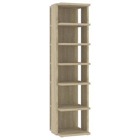 Vidaxxl skoskab 27,5x27x102 cm konstrueret træ sonoma eg-farvet