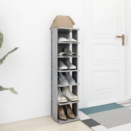 Vidaxl Shoe Cabinet 27.5x27x102 cm behandlet træbetonpris