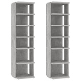 Vidaxl Shoe Cabinets 2 St 27.5x27x102 cm betonpris