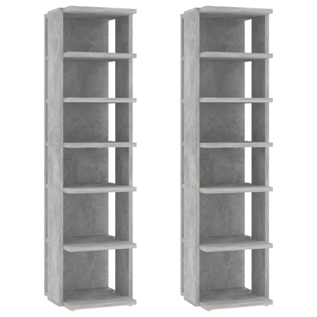 Vidaxl Shoe Cabinets 2 St 27.5x27x102 cm betonpris