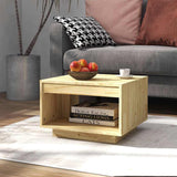 Vidaxl salontafel 50x50x33,5 cm massief grenenhout