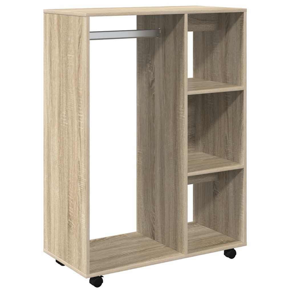 Vidaxl kledingkast 80x40x110 cm bewerkt hout sonoma eikenkleurig
