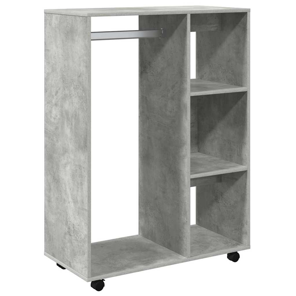 Vidaxl kledingkast 80x40x110 cm bewerkt hout betongrijs
