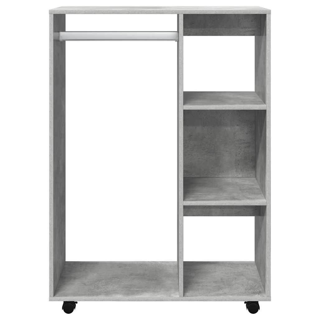 Vidaxl kledingkast 80x40x110 cm bewerkt hout betongrijs
