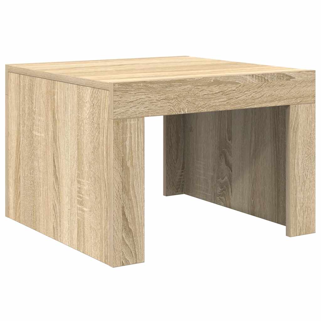 Vidaxl salontafel 50x50x35 cm bewerkt hout sonoma eikenkleurig