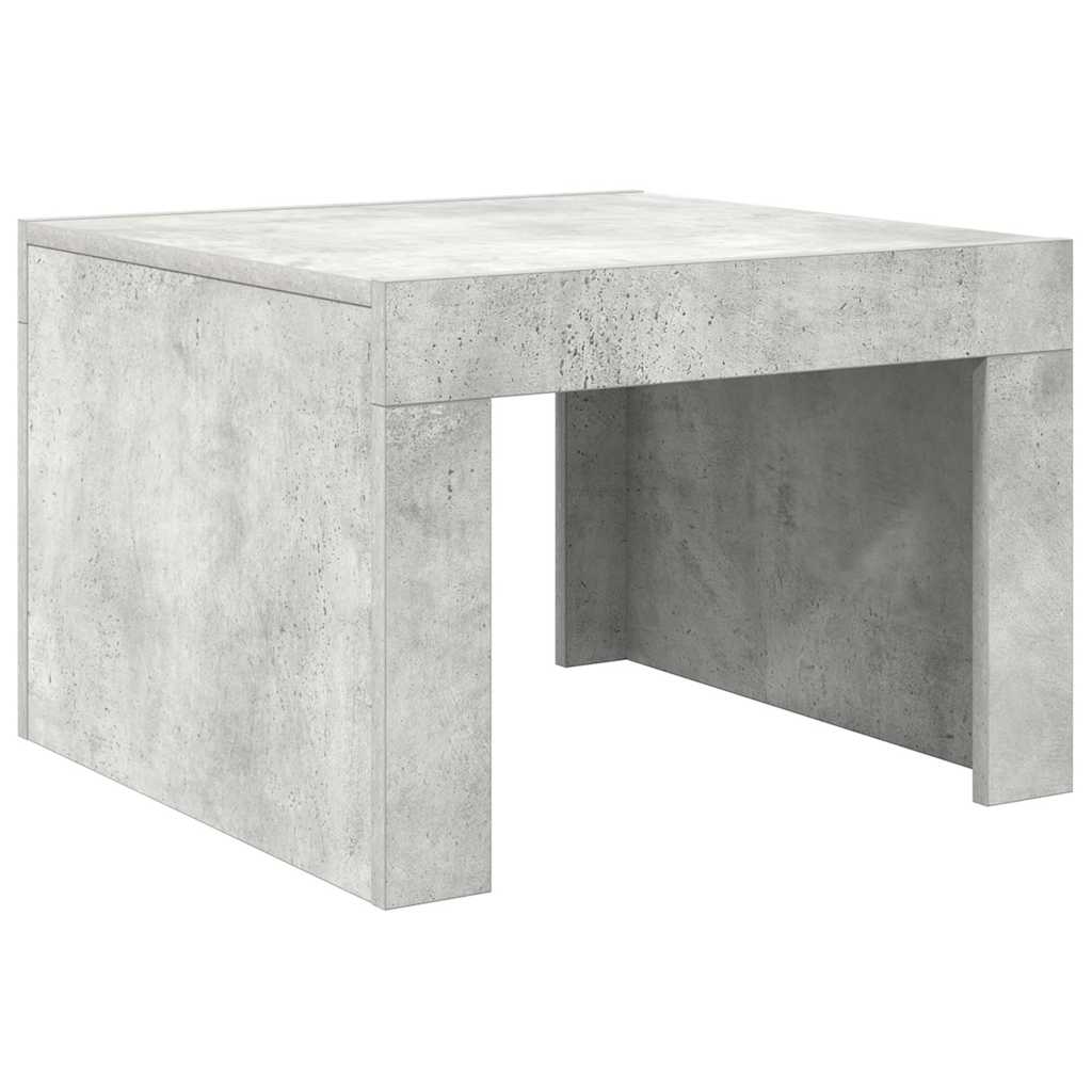 Vidaxl salontafel 50x50x35 cm bewerkt hout betongrijs