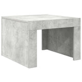 Vidaxl salontafel 50x50x35 cm bewerkt hout betongrijs