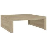 Vidaxl salontafel 100x100x35 cm bewerkt hout sonoma eikenkleurig