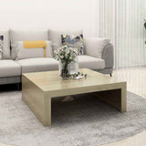 Vidaxl salontafel 100x100x35 cm bewerkt hout sonoma eikenkleurig