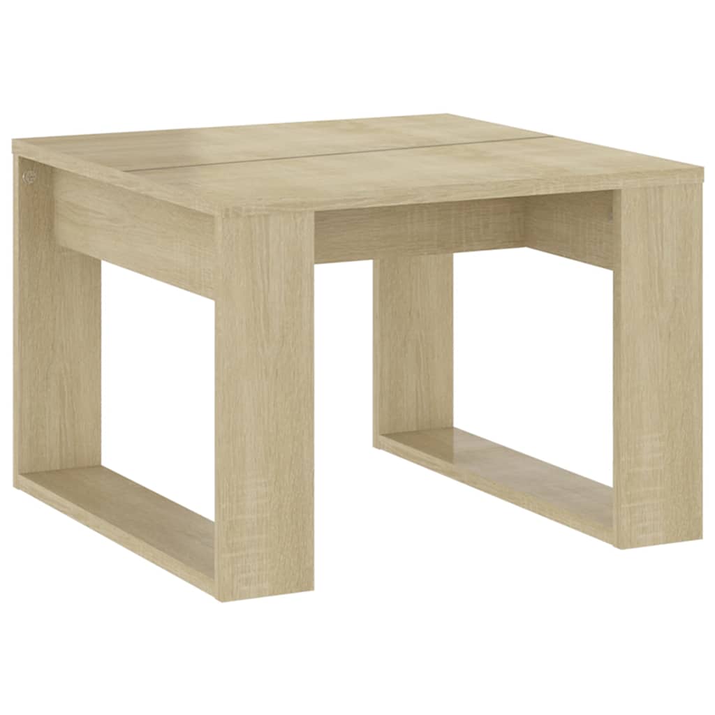 Vidaxl bijzettafel 50x50x35 cm bewerkt hout sonoma eikenkleurig