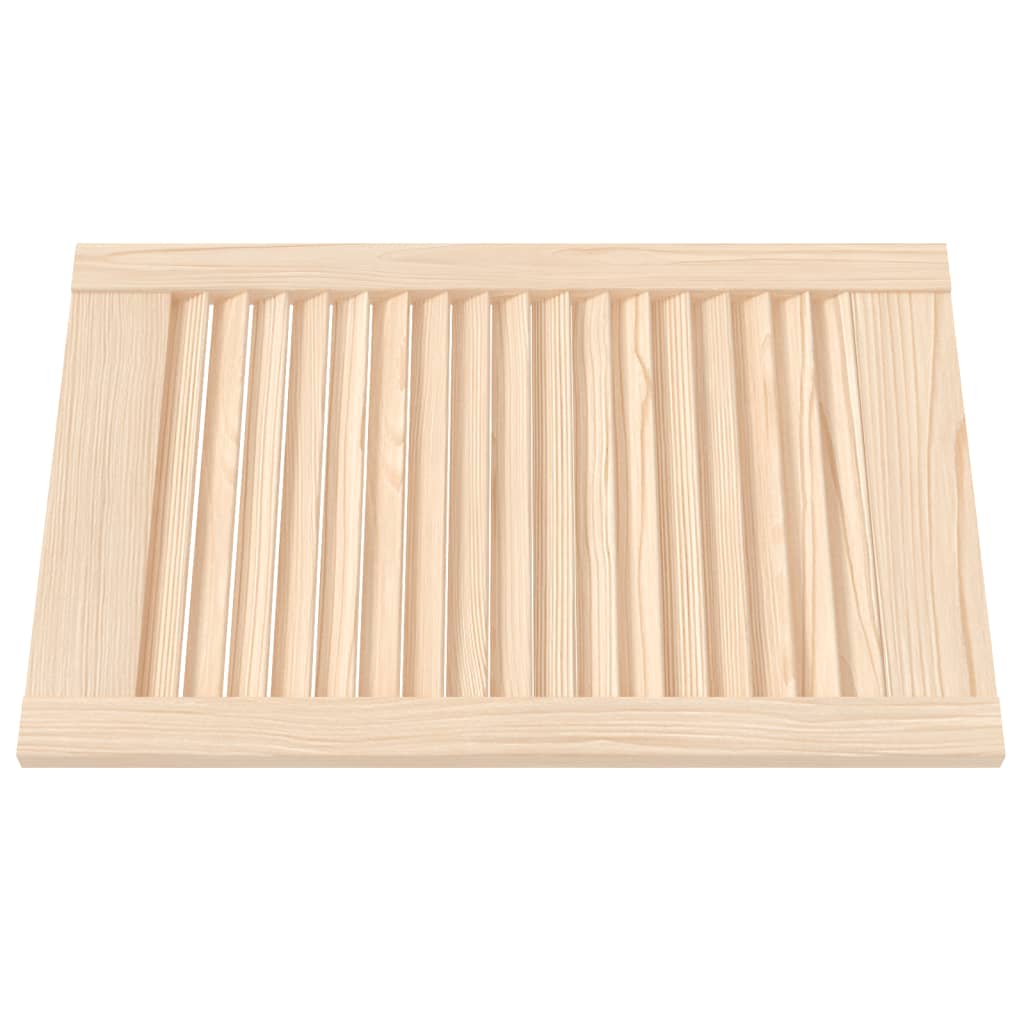 Vidaxl skabsdør med lameller 61,5x39,4 cm fast fyrretræ