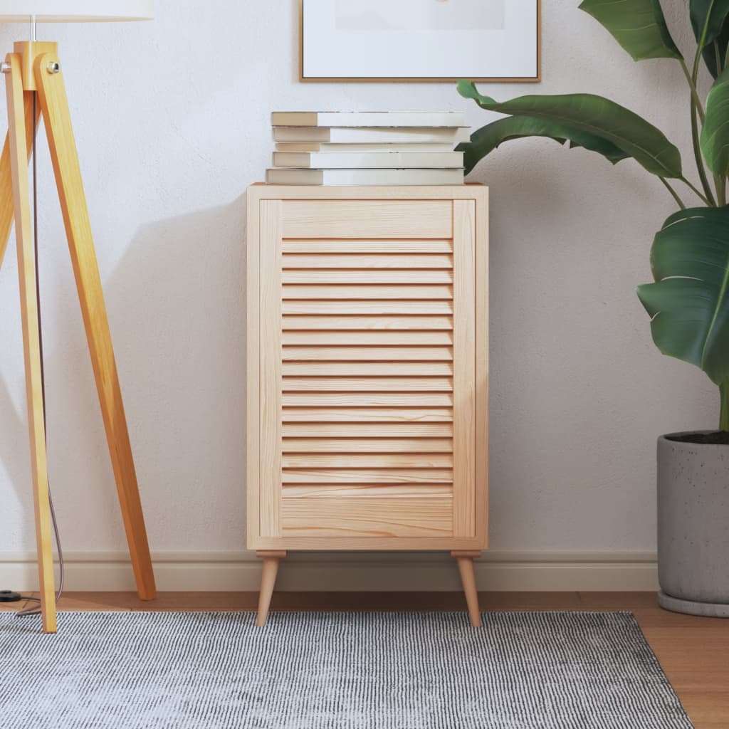 Vidaxl skabsdør med lameller 61,5x39,4 cm fast fyrretræ