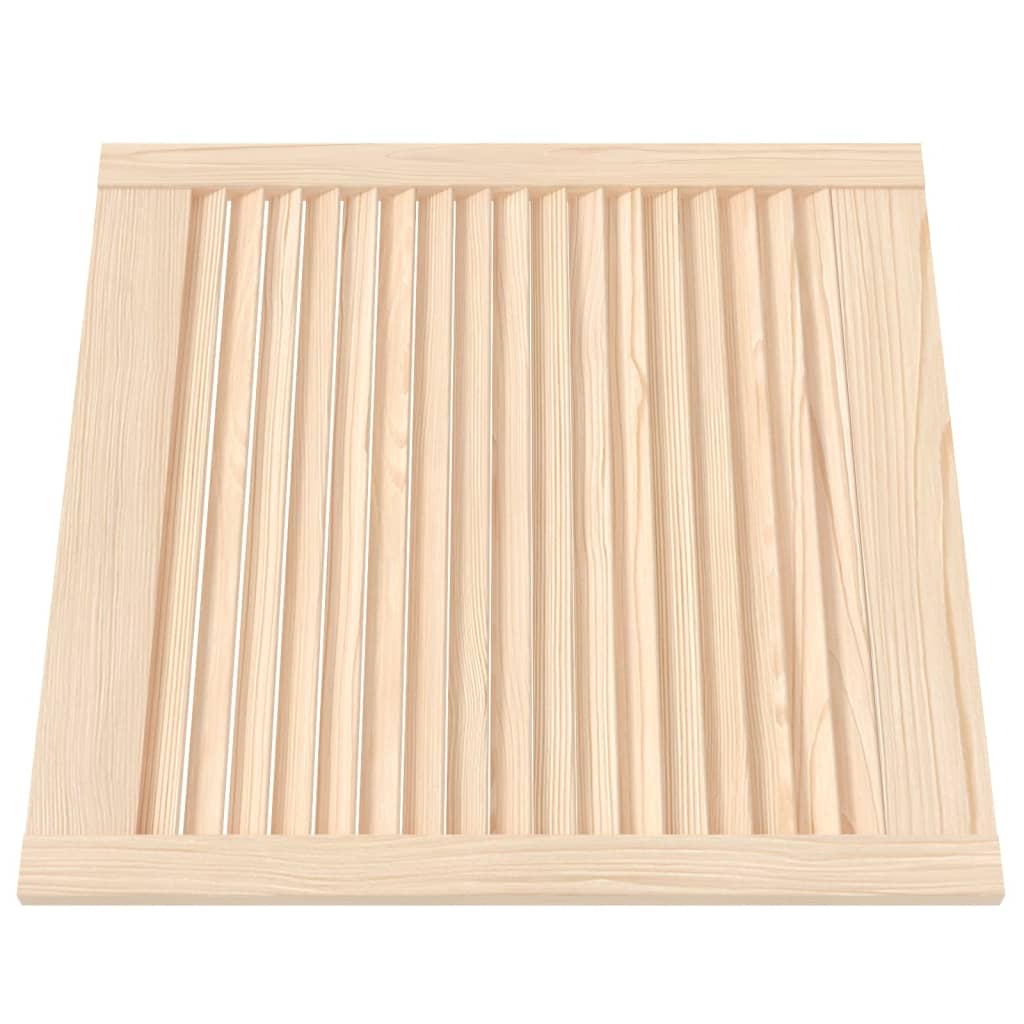 Vidaxl skabsdør med lameller 61,5x59,4 cm fast fyrretræ