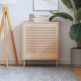 Vidaxl skabsdør med lameller 61,5x59,4 cm fast fyrretræ