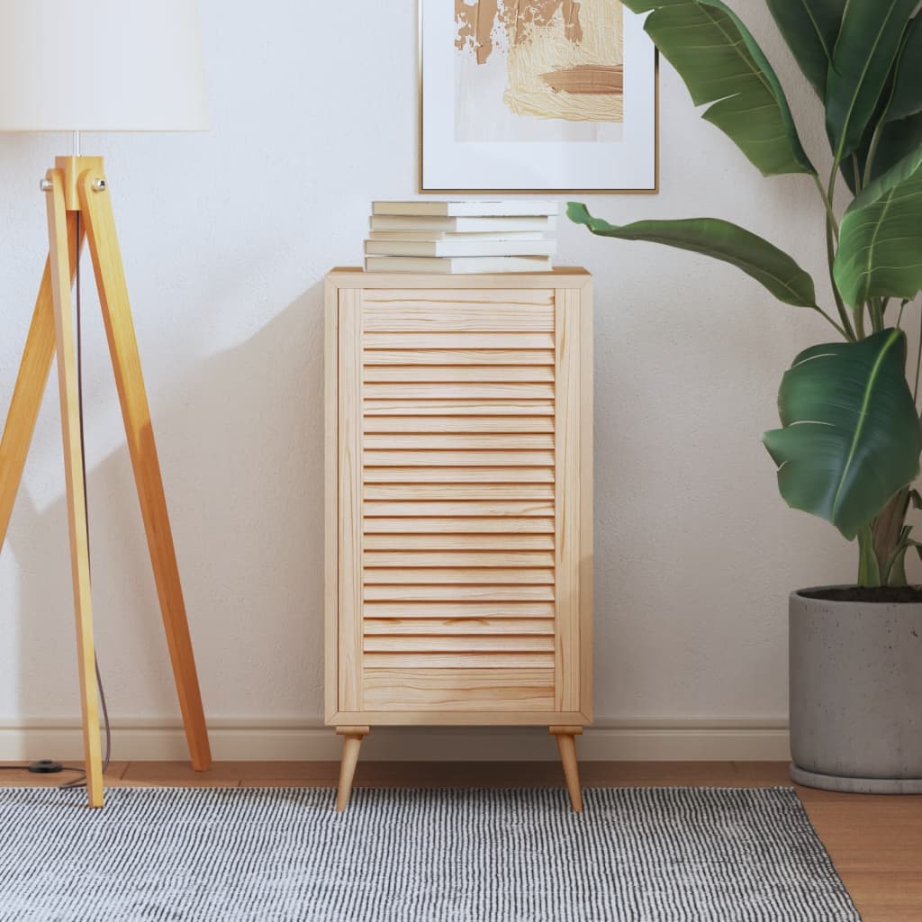 Vidaxl skabsdør med lameller 69x39,4 cm fast fyrretræ