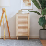 Vidaxl skabsdør med lameller 69x39,4 cm fast fyrretræ
