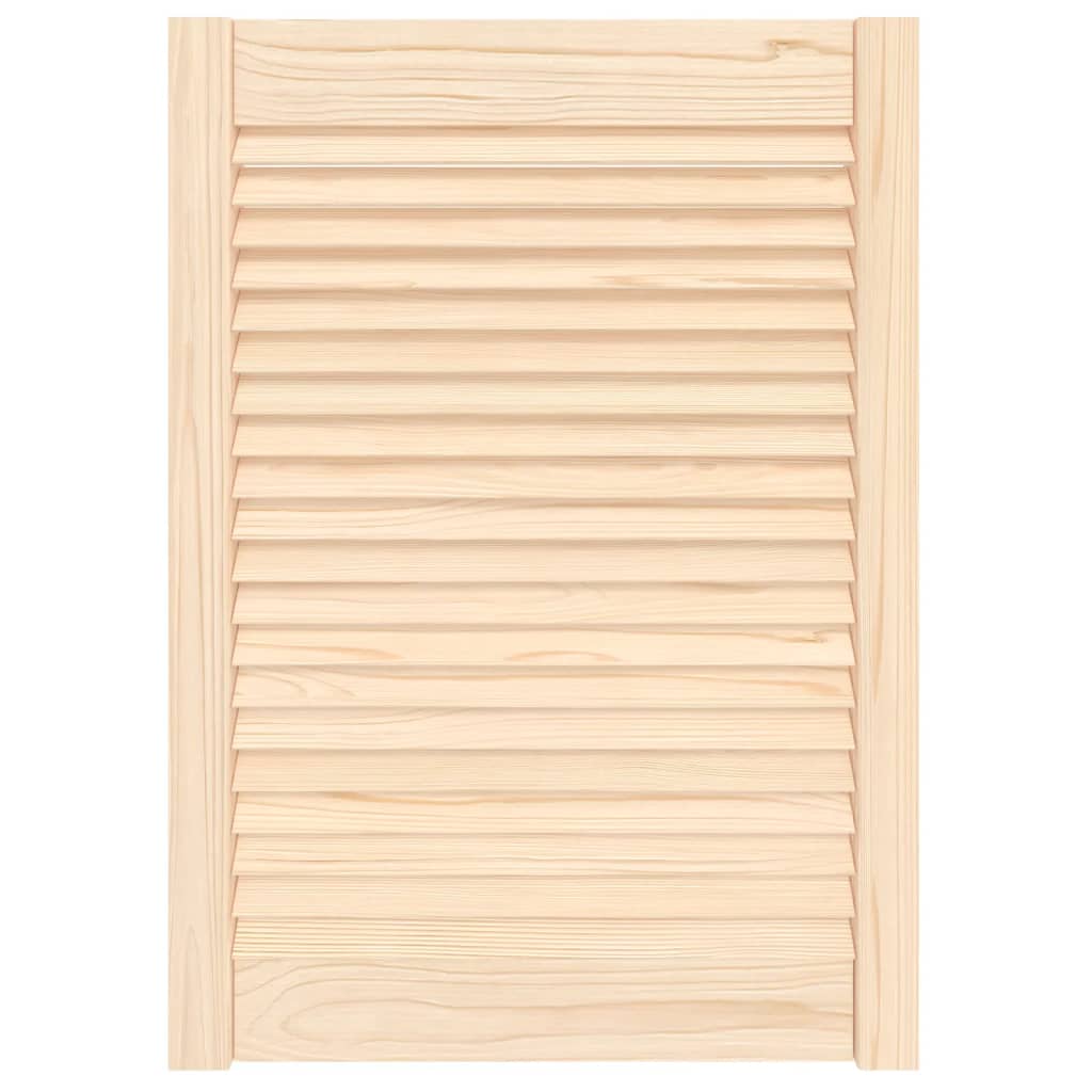 Vidaxl skabsdør med lameller 69x49,4 cm fast fyrretræ