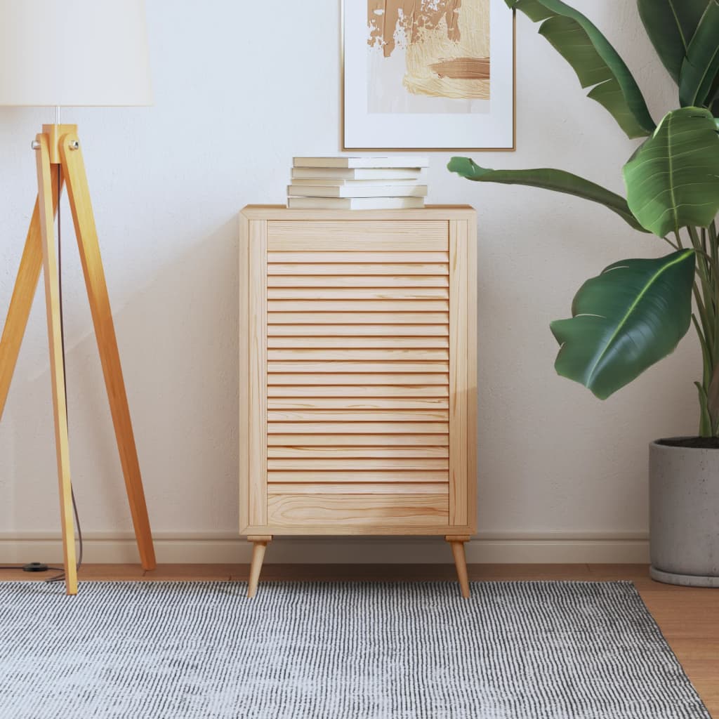 Vidaxl skabsdør med lameller 69x49,4 cm fast fyrretræ