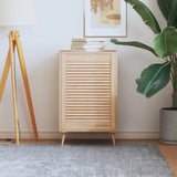 Vidaxl skabsdør med lameller 69x49,4 cm fast fyrretræ