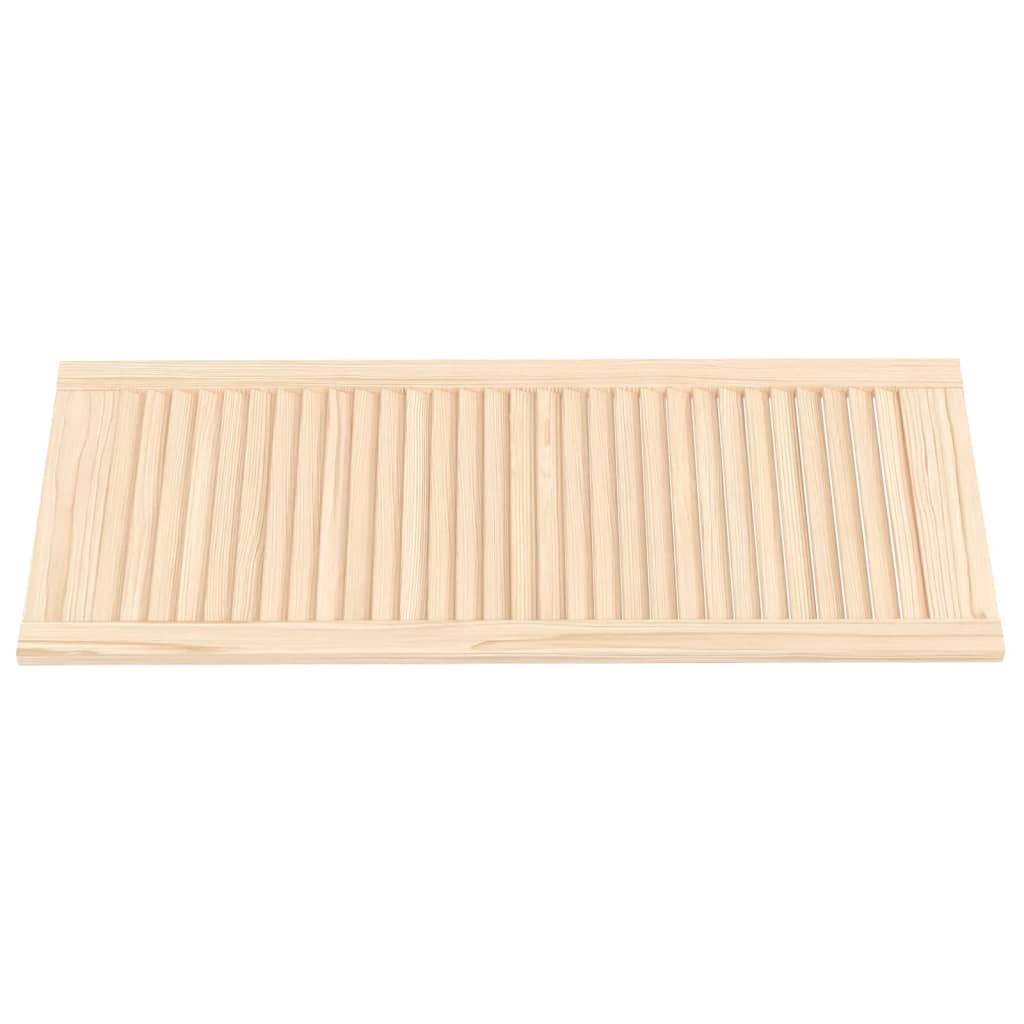 Vidaxl kabinetdør med lameller 99.3x39.4 cm fast fyrretræ