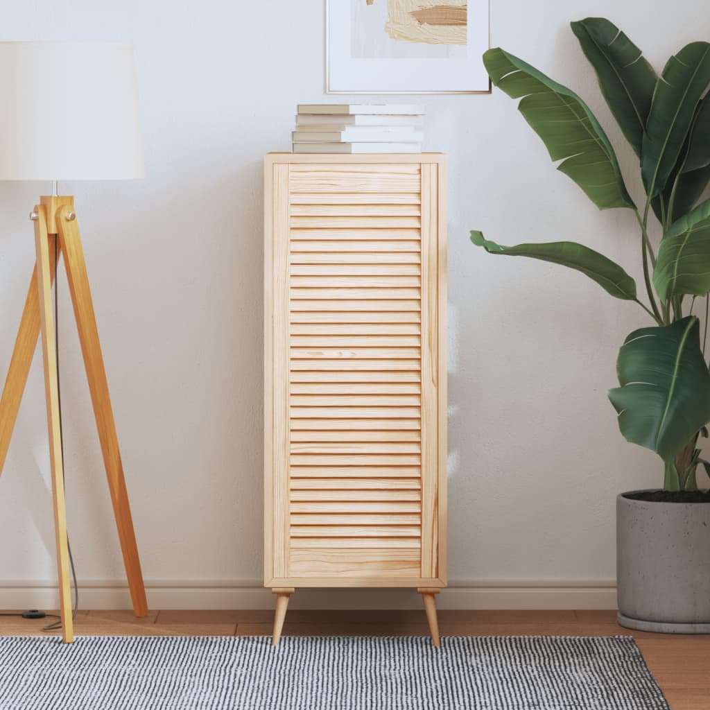 Vidaxl kabinetdør med lameller 99.3x39.4 cm fast fyrretræ