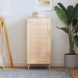 Vidaxl kabinetdør med lameller 99.3x49.4 cm Solid fyrretræ