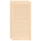Vidaxl kabinetdøre med lameller 2 stk 99,3x49,4 cm fast fyrretræ