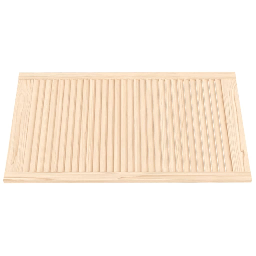 Vidaxl skabsdør med lameller 99.3x59.4 cm solid fyrretræ
