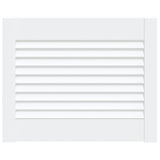 Vidaxl kabinetdør med lameller 39,5x49,4 cm Solid fyrretræ hvid hvid