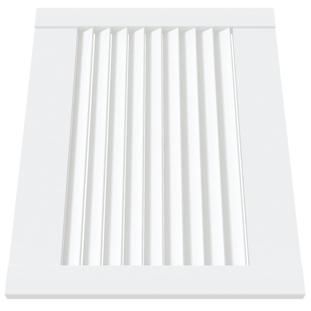 Vidaxl kabinetdør med lameller 39,5x49,4 cm Solid fyrretræ hvid hvid