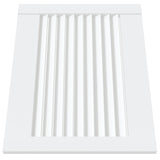 Vidaxl kabinetdør med lameller 39,5x49,4 cm Solid fyrretræ hvid hvid
