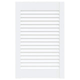 Vidaxl skabsdør med lameller 61,5x39,4 cm fast fyrretræ hvid hvid