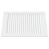 Vidaxl skabsdør med lameller 61,5x39,4 cm fast fyrretræ hvid hvid