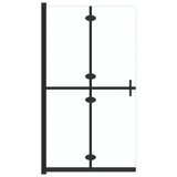Vidaxl walk-in brusevæg Sammenfoldelig 80x190 cm ESG-Glas gennemsigtig